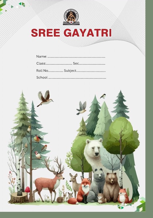 Sree Gayatri forest wildlife notebook cover